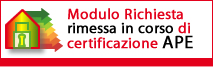 Modulo richiesta rimmessa in corso di certificazione APE